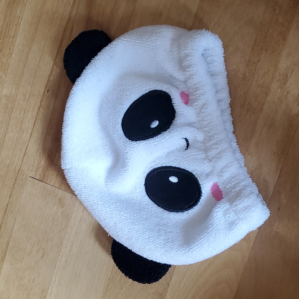 Panda after bath hat for toddlers